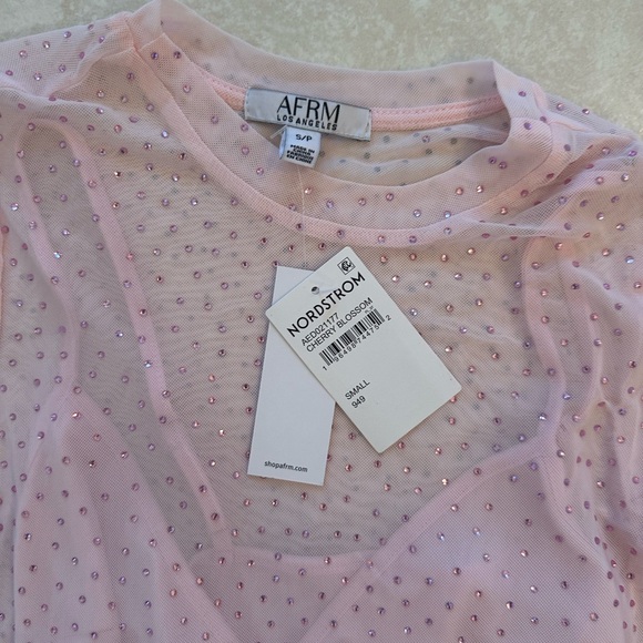 NWT AFRM Loah Rhinestone Midi Dress - sz S - Picture 5 of 5